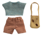 Preview: Kleidung von Maileg kleiner Bruder Maus mit Tasche